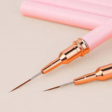 5PCS Nail Art Liner Brushes Set for Thin Lines & Fine Details Pink
