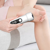 Electronic Foot File Grinder Set Electric Callus Remover Foot Pedicure Tool White