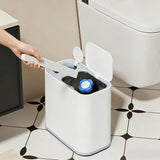 5L Wheeled Bathroom Trash Bin with Toilet Brush 36 Single-Use Heads