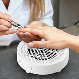Nail Dust Collector Vacuum Fan for Nail Tech Quiet & Compact Dust Extractor White