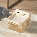 4L Automatic Cat Water Fountain Rechargeable with Sensor Apricot
