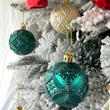 60 PCS Christmas Donut Santa Gnome Ball Hanging Ornament Set Style 3