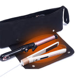Hot Hair Tools Travel Bag with Removable Heat-Resistant Mat for Curling Irons and Styling Tools