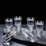 12 PCS Shot Glasses Set with Heavy Base Clear Shot Glasses Bulk for Vodka Tequila Whiskey Liquor