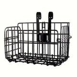Bicycle Basket Front & Rear Hanging Storage Rack for Mountain Bike Black