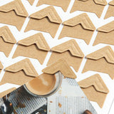 240 PCS Self-adhesive Photo Corner Stickers Angle Frame Scrapbook Album Essential Khaki