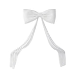 Large Velvet Bow for Christmas Tree Topper Wedding & Party Decorations White