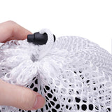 3Pcs Extra Large Mesh Laundry Bags Wash Bags with Drawstring for Bed Linen Coats Jackets