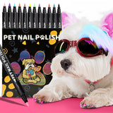 12 Colors Pet Nail Polish Marker Pens Set for Dogs and Cats