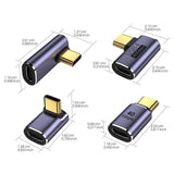 5Pcs USB C Adapter Type C Male to Female Fast Charging Female to Female Adapter for Laptop Tablet Phone