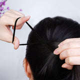 100Pcs Elastic Hair Band Ties Rope Black Hairband Ponytail Holder