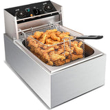 Deep Fryer Basket Stainless Steel with Removable Handle Hanging Design Style 1