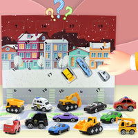 24 Days Pull-Back Cars Advent Calendar for Kids Countdown Calendar Style 2