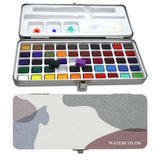 50 Colors Watercolor Paint Set with Brushes for Artists and Hobbyists
