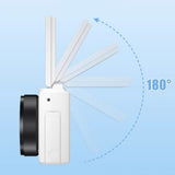 5K Digital Camera 180-Degree Flip Screen 18X Digital Zoom Video Recording Camera with 64GB TF Card White