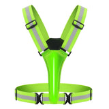 3-Mode LED Reflective Sports Vest for Running Cycling Night Activities Green