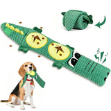 Dog Toys for Aggressive Chewers Dog Toys with Squeaker for Boredom and Teething Green