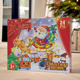 Christmas Advent Calendar for Kids 24 Days Countdown Calendar Toys with Cars Set Xmas Gift