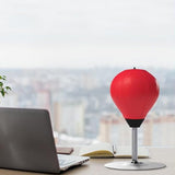 Desktop Punching Speed Ball with Clamp and Suction Cup Red