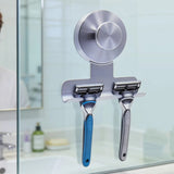 Razor Holder for Shower Heavy-Duty for Razor Towel Loofah Removable Silver