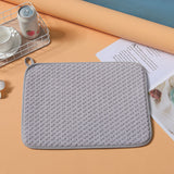 Microfiber Dish Drying Mat Absorbent Bowl and Cup Drainer for Kitchen