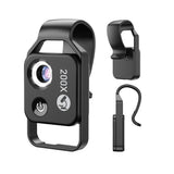 200X Phone Microscope with CPL Lens and LED Light Pocket Microscope for iPhone/Andriod Phone Black