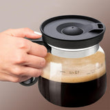 16 Oz Glass Coffee Mug with Lid – Coffee Pot Style Cup