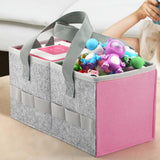 Portable Felt Cloth Storage Bag for Musical Speakers Pink