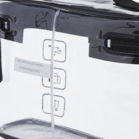 2Pcs Clear Toiletry Bag Waterproof Travel Makeup Organizer Carry-on Travel Accessories