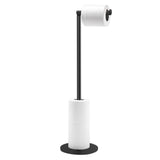 Anti Slip Toilet Paper Holder Stand Stainless Steel Tissue Stand for Bathroom Kitchen Black