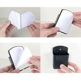 2 PCS Remote Control Holders Wall Mount Self Adhesive for Home Office School Black