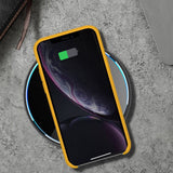 Fast Wireless Charger Pad with Mirror Surface for Smartphones Black