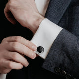8 Pcs Men Cufflink Shirt Stud Set Tuxedo for Wedding Party Wear Style 1