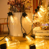 5M Solar String Light Outdoor Vintage Bulbs Party Patio Lamp