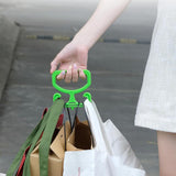 2PCS Grocery Bag Carrier Handles Plastic Bag Holder For Shopping Buckets Green