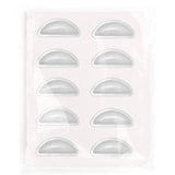 25 Pairs Silicone Nose Pads Anti-Slip Stick On Eyeglasses Sunglasses Spectacles White