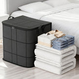 3 PCS 180L Foldable Clothes Storage Bags with Handles 50x50x70cm