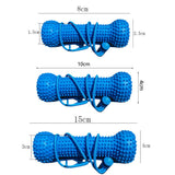 Rubber Bone Dog Chew Toy Durable with 2 Toothbrushes for Training