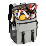 Portable Insulated Backpack Leak Proof  Camping Cooler Bag Grey