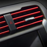 20 PCS Car Interior Air Vent Decorative Trim Strip Universal Fit for All Models Red