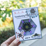 4PCS Transformable Mechanical Gyro Fidget Spinner Toy