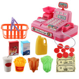 Educational Toy Cash Register with Calculator and Scanner Pink