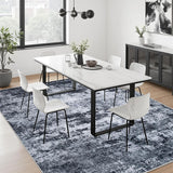 Runner Rug Washable Rug Modern for Bedroom Living Room Bedside Floor Black