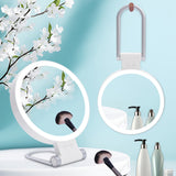 Double-Sided 1X/30X Magnifying Foldable Makeup Mirror with 3 Color Lights