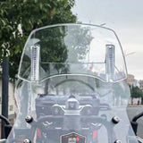 Universal Adjustable Motorcycle Windshield Extension – Clip-On Windscreen Deflector
