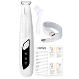 Pet Hair Trimmer Electric Clipper Rechargeable with LED Light for Pets White