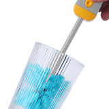 4 in1 Multi-Functional Bottle Cleaning Brush U-shape Bottle Cup Lid Cleaning Brush Gray