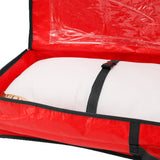 Christmas Storage Bag Xmas Wrapping Paper Storage Container Under Bed Organizer Bag Red