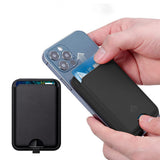 For iPhone Adjustable Magnetic Phone Stand PU Leather Wallet for iPhone 15/14/13 Series Black