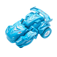Crash Transforming Dinosaur Car Toy Deformation Toy Car Kid Gift Sky Blue
